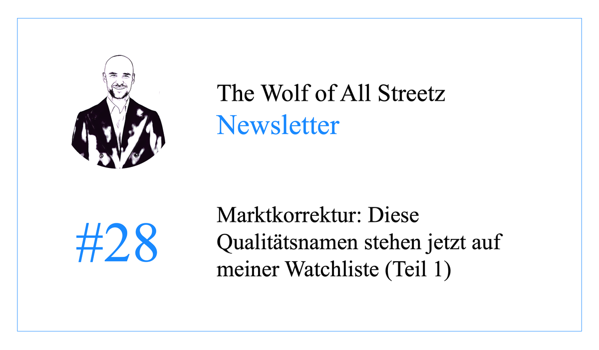 Newsletter #28 - Marktkorrektur: Diese Qualitätsnamen stehen jetzt auf meiner Watchliste (Teil 1)
