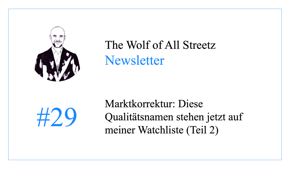 Newsletter #29 - Marktkorrektur: Diese Qualitätsnamen stehen jetzt auf meiner Watchliste (Teil 2)