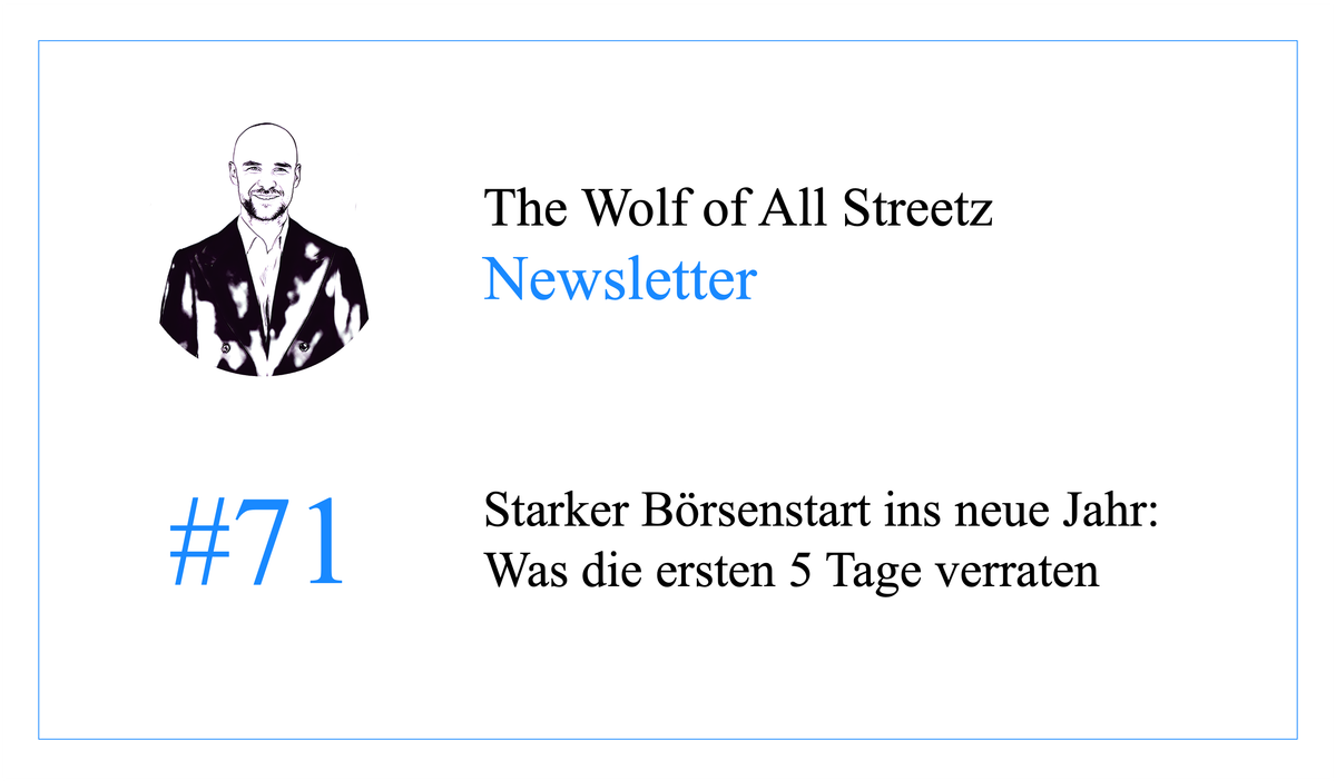 Newsletter #71 - Starker Börsenstart ins neue Jahr: Was die ersten 5 Tage verraten