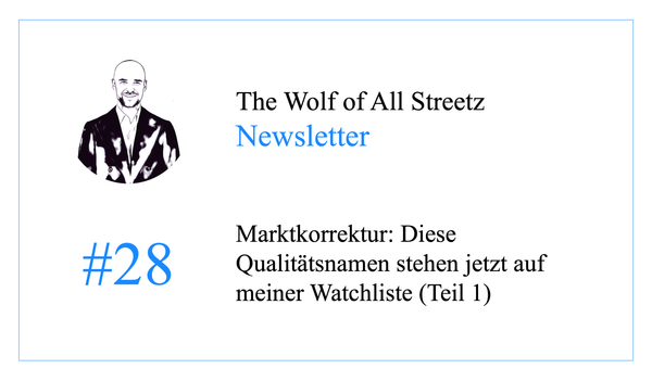 Newsletter #28 - Marktkorrektur: Diese Qualitätsnamen stehen jetzt auf meiner Watchliste (Teil 1)