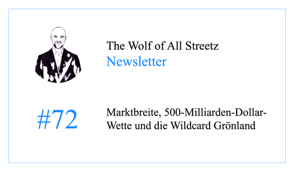 Newsletter #72 - Marktbreite, 500-Milliarden-Dollar-Wette und die Wildcard Grönland